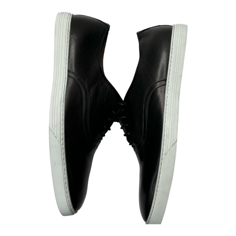 To Boot New York Black Leather Winters Low Top Sneakers Men’s 10.5 Casual Shoes - Picture 3 of 13